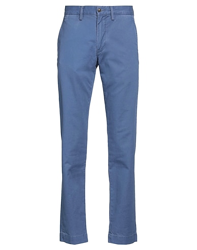 POLO RALPH LAUREN Casual trouser Slate blue 97% Cotton, 3% Elastane