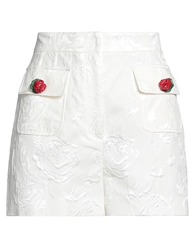 DOLCE&GABBANA Shorts & Bermuda White 65% Cotton, 26% Silk, 9% Viscose