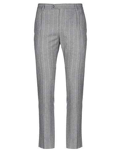 GREY DANIELE ALESSANDRINI Casual trouser Grey 45% Viscose, 40% Wool, 13% Polyamide, 2% Elastane