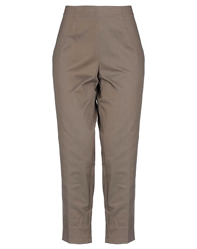 ANITA DI. Casual trouser Khaki 95% Cotton, 5% Elastane