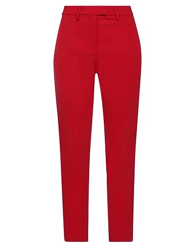 DONDUP Casual pants Burgundy 73% Polyester, 20% Viscose, 7% Elastane