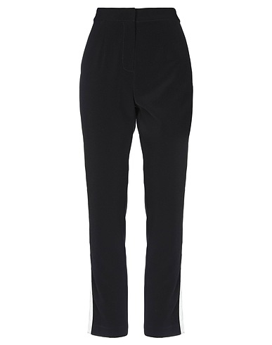 SELF-PORTRAIT Casual trouser Black 92% Polyester, 8% Elastane