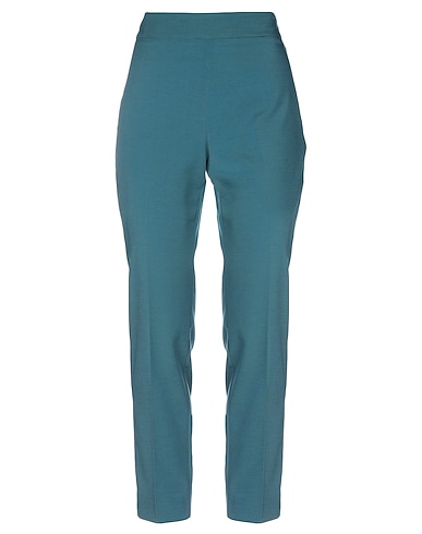 EMME by MARELLA Pantalone Verde scuro 78% Poliestere, 19% Viscosa, 3% Elastan
