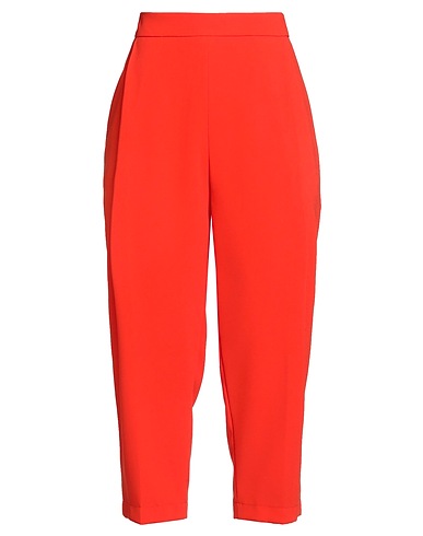 ELISABETTA FRANCHI Casual trouser Tomato red 85% Viscose, 15% Virgin Wool