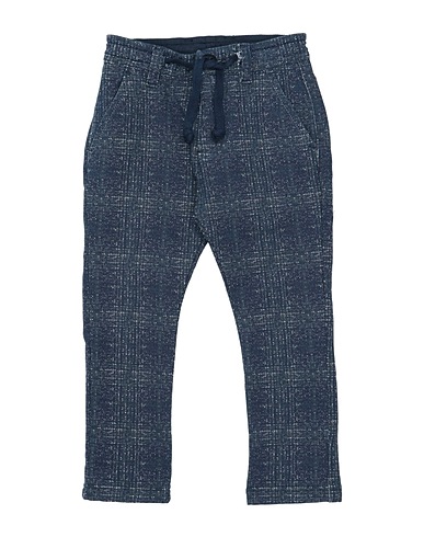 MANUEL RITZ Casual trouser Midnight blue 95% Cotton, 5% Elastane