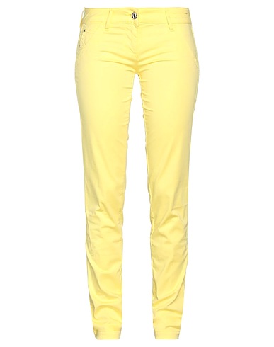 JACOB COHЁN Casual trouser Yellow 98% Cotton, 2% Elastane