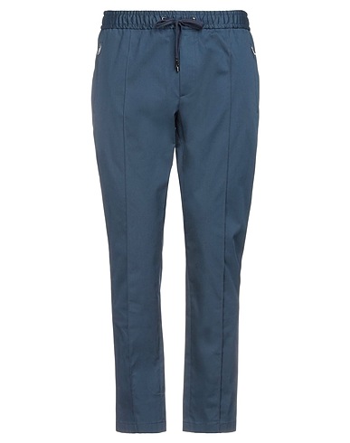 DOLCE&GABBANA Casual pants Blue 97% Cotton, 3% Elastane, Zamak, Calfskin