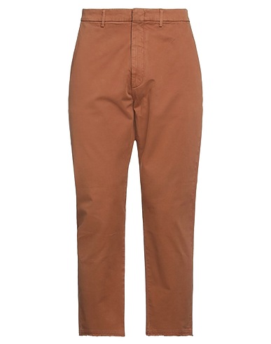 PENCE Casual trouser Brown 97% Cotton, 3% Elastane