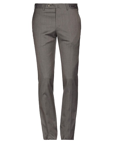 PT Torino Casual pants Dark brown 98% Virgin Wool, 2% Elastane