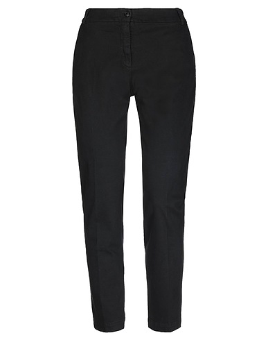 SEVENTY VENEZIA Casual trouser Black 98% Cotton, 2% Elastane