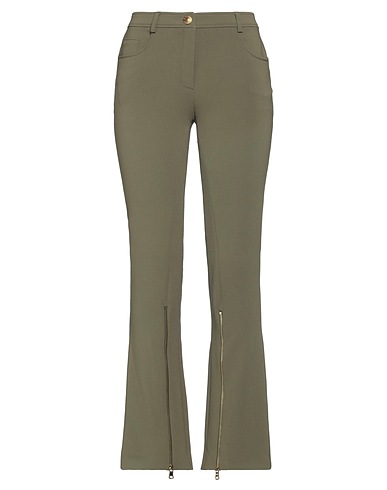 BOUTIQUE MOSCHINO Casual pants Military green 70% Triacetate, 30% Polyester