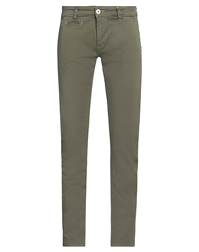 DISPLAJ Chinos Verde scuro 98% Cotone, 2% Elastan