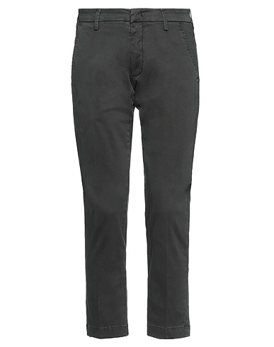 MASSIMO BRUNELLI Casual pants Dark green 97% Cotton, 3% Elastane