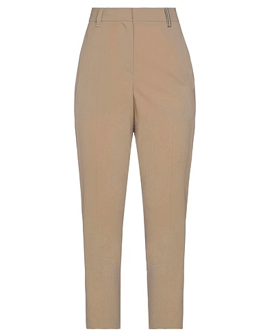 BRUNELLO CUCINELLI Casual trouser Khaki 95% Virgin Wool, 5% Elastane, Ecobrass