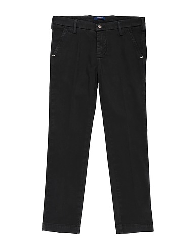 ENTRE AMIS GARÇON Casual trouser Black 97% Cotton, 3% Elastane