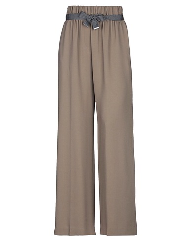 FABIANA FILIPPI Casual trouser Khaki 96% Viscose, 4% Elastane