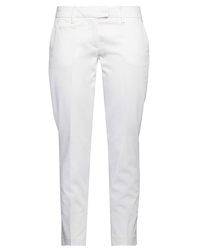 DONDUP Casual pants White 96% Cotton, 4% Elastane