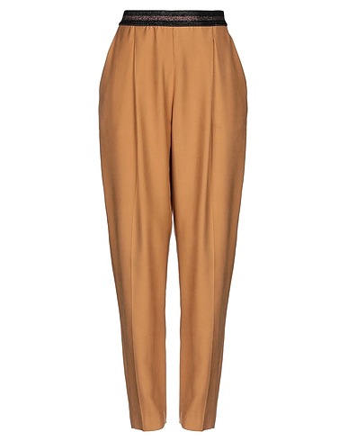 RAME Pantalone Marrone 93% Viscosa, 7% Poliestere
