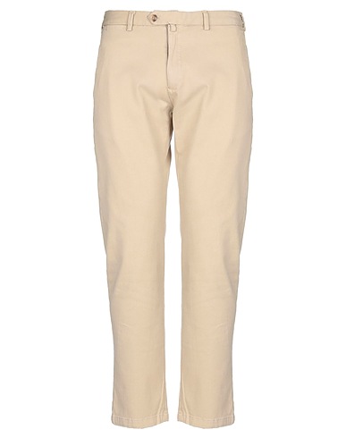 R3D WÖÔD Casual pants Beige 98% Cotton, 2% Elastane