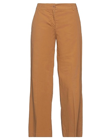 19.70 NINETEEN SEVENTY Casual trouser Camel 96% Cotton, 4% Elastane