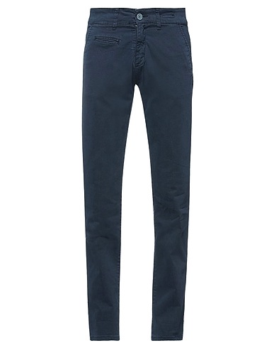 LIU •JO MAN Casual pants Midnight blue 97% Cotton, 3% Elastane