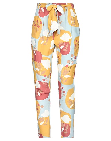 MANILA GRACE Casual pants Sky blue 100% Viscose