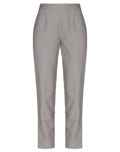LORENA ANTONIAZZI Casual trouser Light grey 57% Cotton, 37% Polyester, 6% Elastane