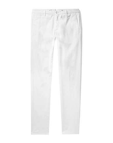 ZANELLA Casual trouser White 97% Cotton, 3% Elastane