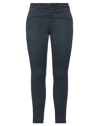 AGLINI Casual trouser Midnight blue 97% Cotton, 3% Elastane