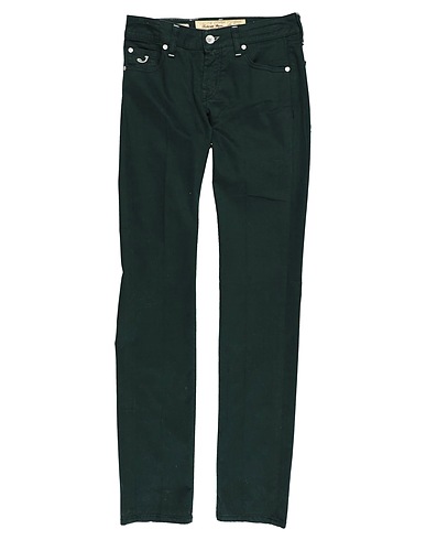 JACOB COHЁN Pantalone Verde scuro 97% Cotone, 3% Elastan