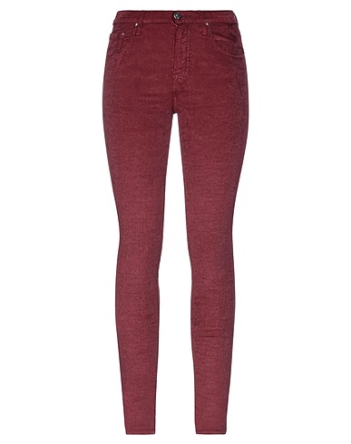 JACOB COHЁN Casual trouser Burgundy 60% Cotton, 38% Modal, 2% Elastane