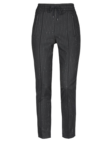 DONDUP Casual pants Black 52% Polyester, 43% Virgin Wool, 2% Viscose, 2% Elastane, 1% Silk