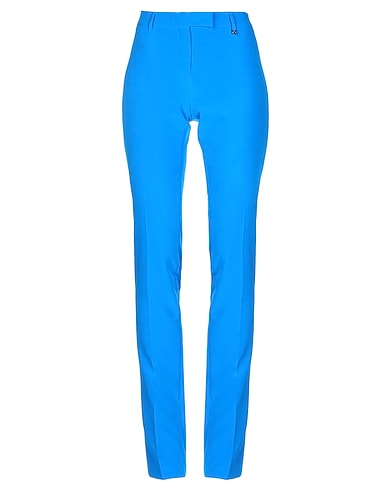 CRISTINAEFFE Casual trouser Azure 90% Polyester, 10% Elastane