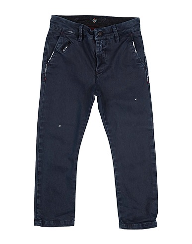 MANUEL RITZ Casual pants Midnight blue 98% Cotton, 2% Elastane