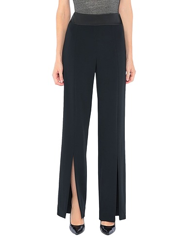 SIMKHAI Pantalone Nero 59% Viscosa, 37% Acetato, 4% Elastan