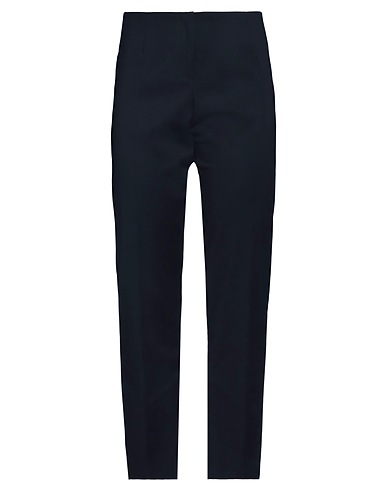 LES COPAINS Casual pants Midnight blue 48% Cotton, 45% Polyamide, 7% Elastane
