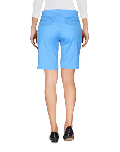 Shop Vdp Club Woman Shorts & Bermuda Shorts Azure Size 10 Cotton, Polyamide, Elastane In Blue