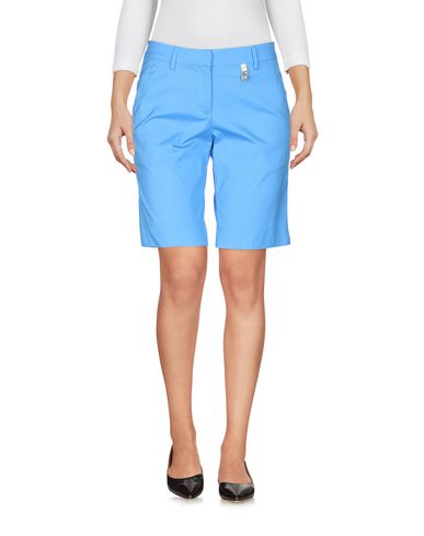 Shop Vdp Club Woman Shorts & Bermuda Shorts Azure Size 10 Cotton, Polyamide, Elastane In Blue