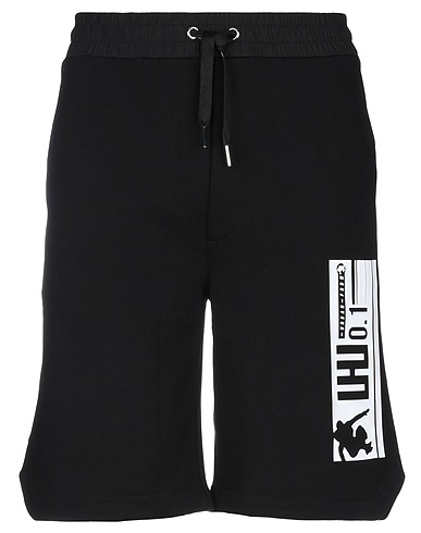 LHU URBAN Shorts & Bermuda Black 50% Cotton, 50% Polyester
