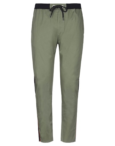 LHU URBAN Casual trouser Military green 97% Cotton, 3% Elastane, Polyamide, Lycra®