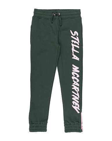 STELLA McCARTNEY KIDS Pantalone Verde 100% Cotone, Elastan