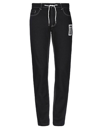 BIKKEMBERGS 5-pocket Black 68% Cotton, 15% Polyester, 15% Modal, 2% Elastane