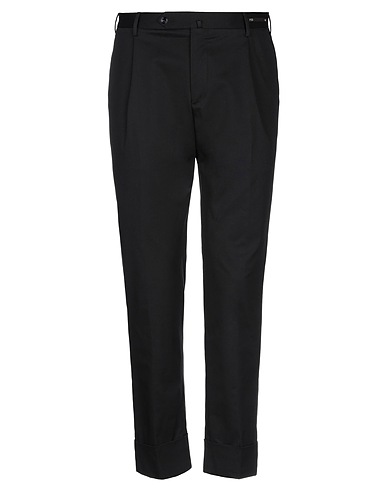 PT Torino Casual trouser Black 95% Cotton, 5% Elastane