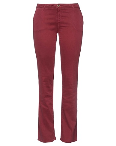 TRUSSARDI JEANS Casual pants Burgundy 55% Lyocell, 42% Cotton, 3% Elastane