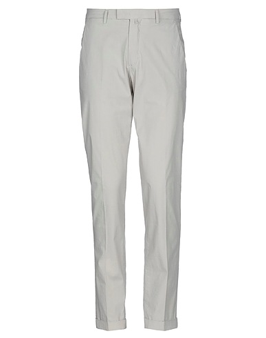 BRIGLIA 1949 Casual pants Light grey 97% Cotton, 3% Elastane