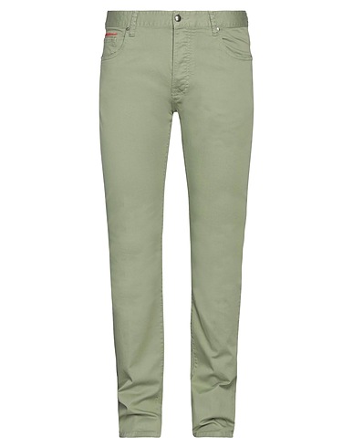 AT.P.CO Casual trouser Military green 97% Cotton, 3% Elastane