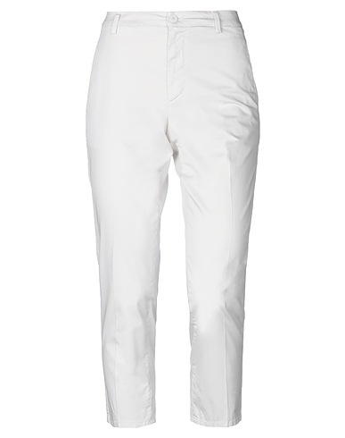 DONDUP Casual trouser Light grey 97% Cotton, 3% Elastane