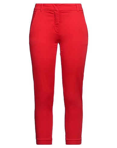 PINKO Casual pants Red 98% Cotton, 2% Elastane