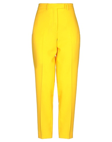 CALVIN KLEIN Casual pants Yellow 100% Polyester