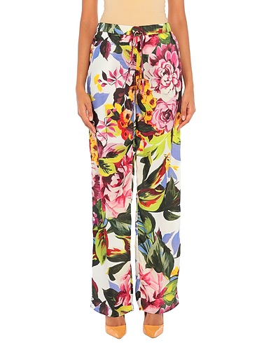 BLUGIRL Casual trouser Ivory 100% Polyester